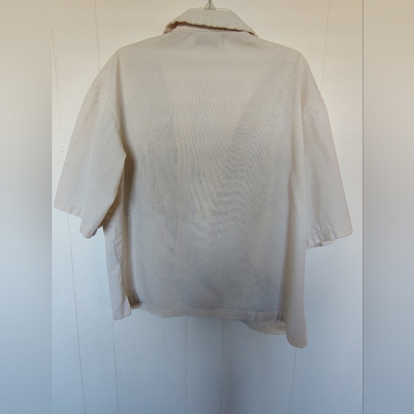Bershka Men's Beige Graphic Shirt Size S - Picture 3 of 8